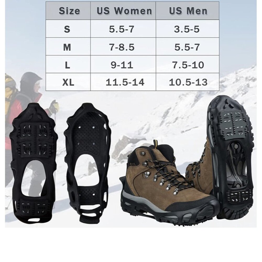 Shaddock Adult Ice Snow Hiking Traction Anti Slip Cleats Size Large w/ Carry Bag - Picture 7 of 9